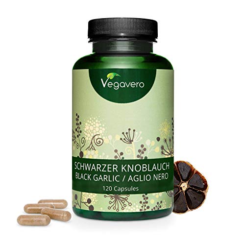Ajo Negro Vegavero® 3500 mg | Testado en Laboratorio - Sin Aditivos | Colesterol + Antioxidante