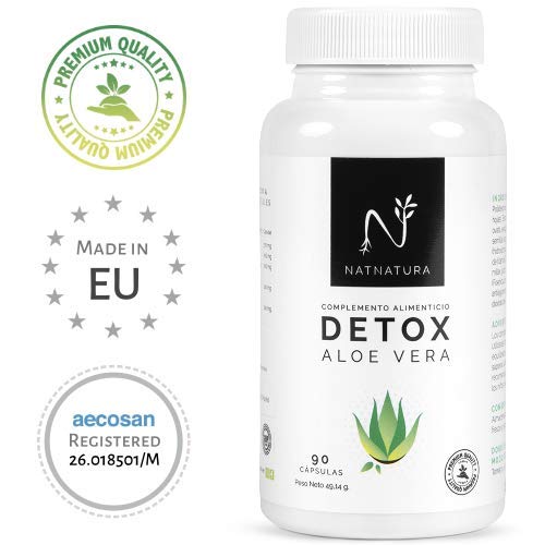 Detox Aloe Vera+Hinojo. Plan detox adelgazante natural para eliminar toxinas y limpieza de colon.