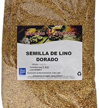 Especias Pedroza Semilla de Lino Dorado - 5 Paquetes de 1000 gr - Total: 5000 gr