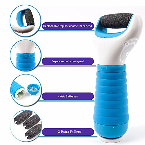 Limpiador de callos eléctrico para pedicura, resistente al agua-herramienta de cuidado de los pies.