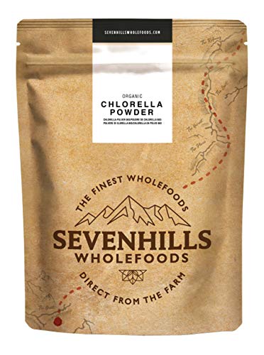 Sevenhills Wholefoods Chlorella En Polvo, Pared Celular Rota, Orgánico 500g